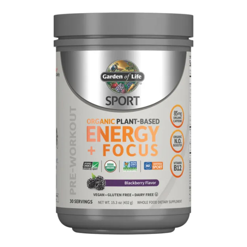 Sport Org PreWorkout Energy+Focus Blackberry Garden of Life Sport