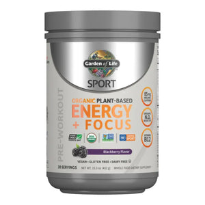 Sport Org PreWorkout Energy+Focus Blackberry Garden of Life Sport
