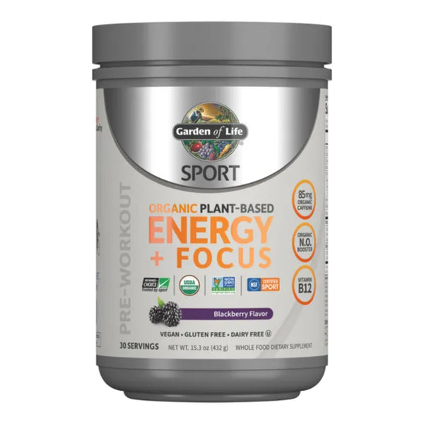 Sport Org PreWorkout Energy+Focus Blackberry Garden of Life Sport
