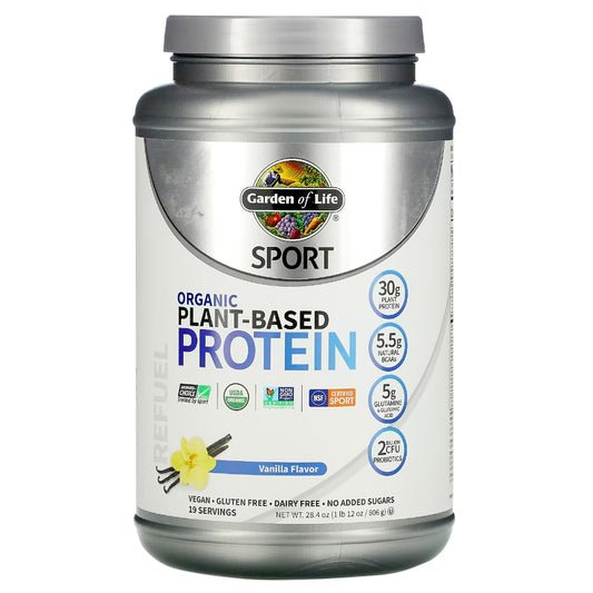 Sport Organic Plant-Based Protein Vanilla Garden of Life Sport