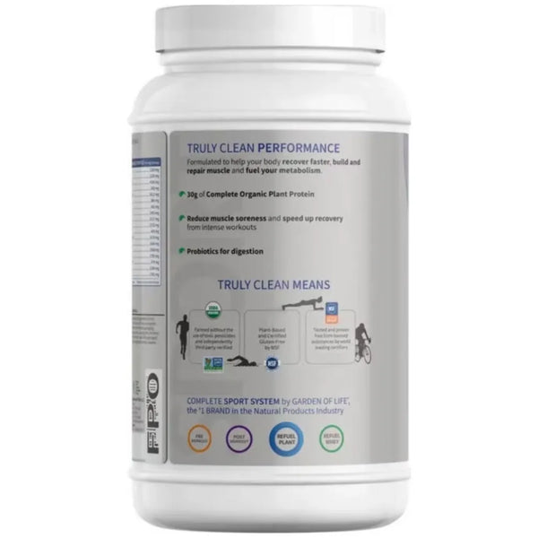 Sport Organic Plant-Based Protein Vanilla Garden of Life Sport