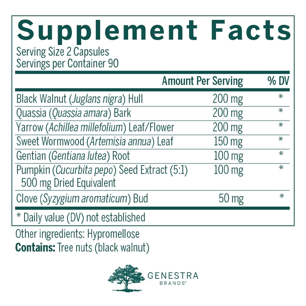 Black Walnut Capsules Genestra