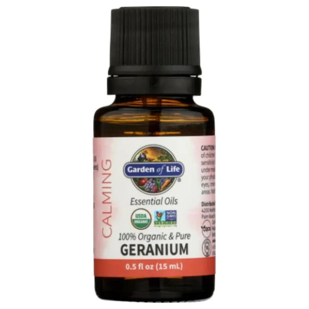 Geranium Essential Oil Organic Garden of life