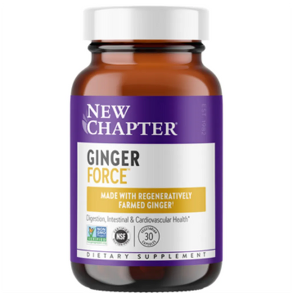 New Chapter  Ginger Force - Supports intestinal health, digestion, & cardiovascular function