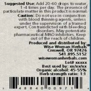 Ginkgo 2 oz Wise Woman Herbals