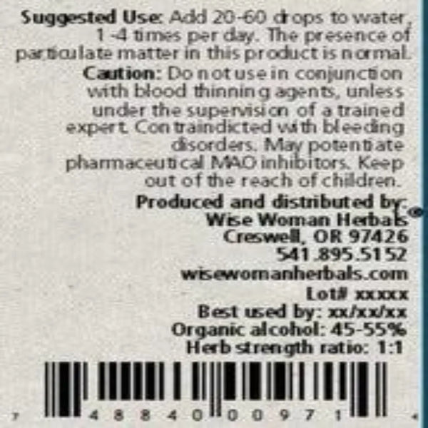 Ginkgo 2 oz Wise Woman Herbals