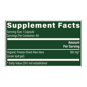 Global Healing Aloe Vera Supplement Ingredients