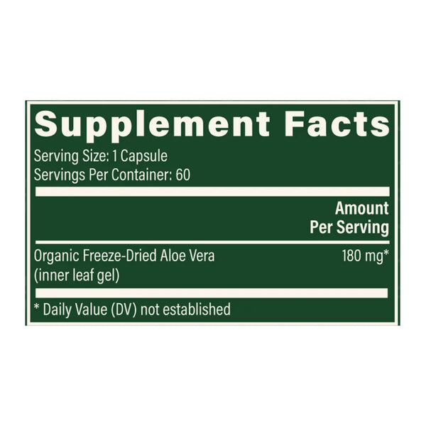 Global Healing Aloe Vera Supplement Ingredients