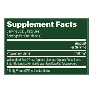 Global Healing Candida Balance Supplement Facts