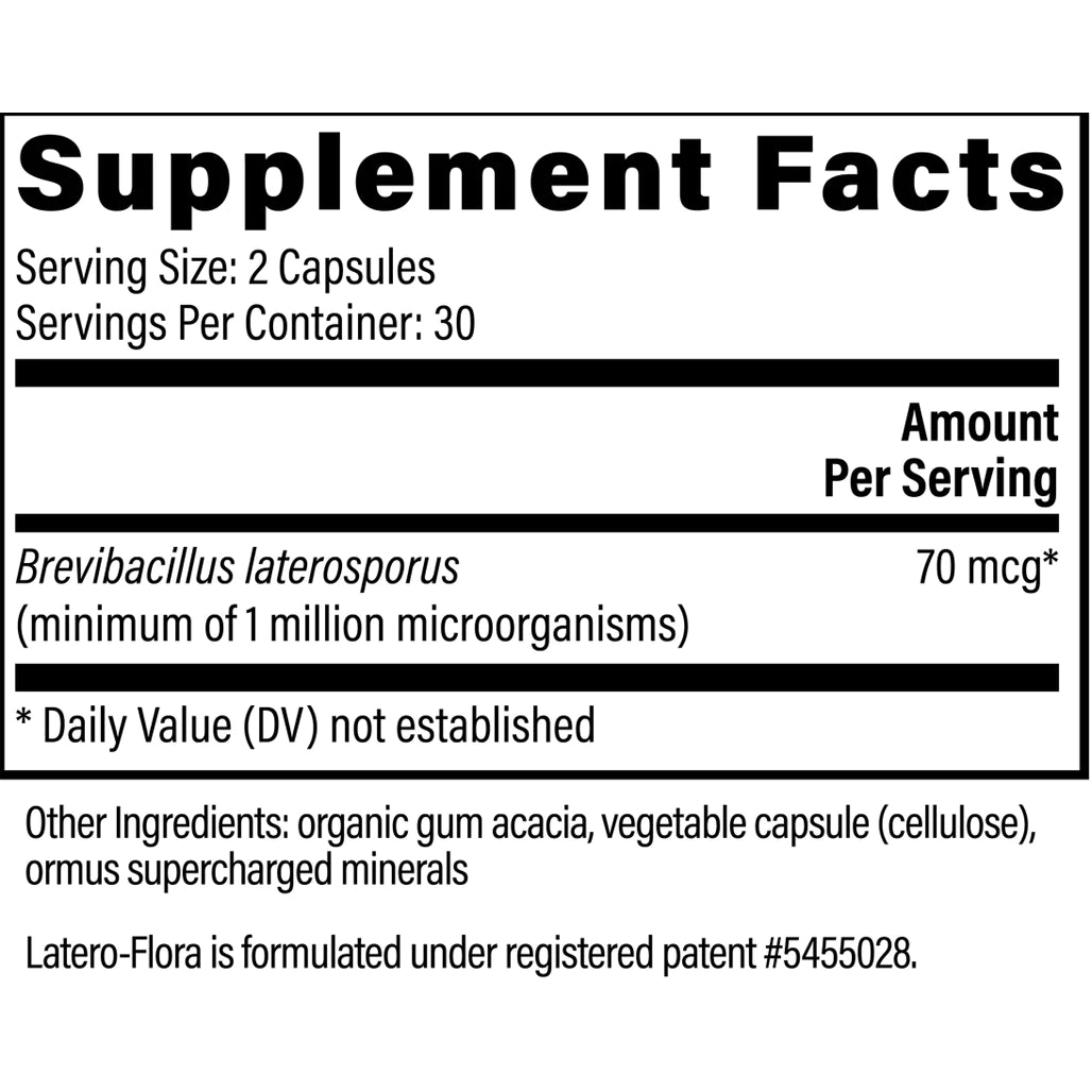 Global Healing Latero-Flora Supplement Ingredients
