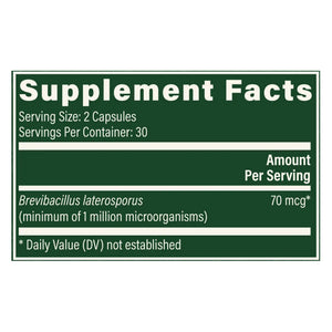 Global Healing Latero-Flora Supplement Ingredients