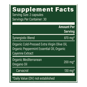 Global Healing Oregano Oil 200 mg Supplement Ingredients