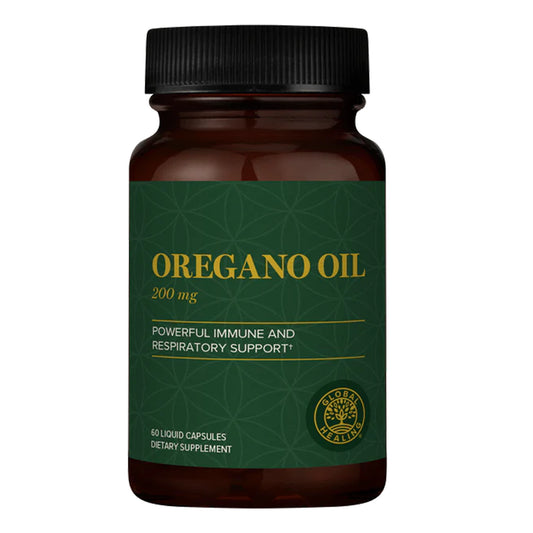 Oregano Oil 200 mg by Global Healing - Powerful Immune, Respiratory Support