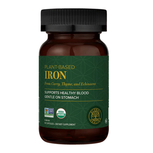 Plant-Based Iron by Global Healing - 60 Capsules