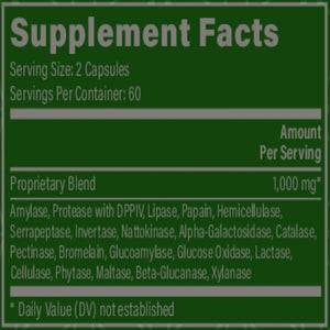 Global Healing  Ultimate Enzymes Supplement Facts