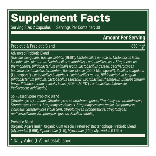 Global Healing Ultimate Probiotic Supplement Ingredients