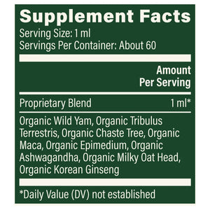 Global Healing Women's Hormone Balance 2 oz liquid Supplement Ingredients