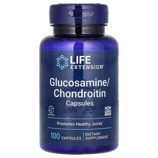 Glucosamine / Chondroitin by Life Extension - 100 Capsules | Promotes Healthy Joints