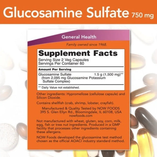 Glucosamine Sulfate 750 mg NOW