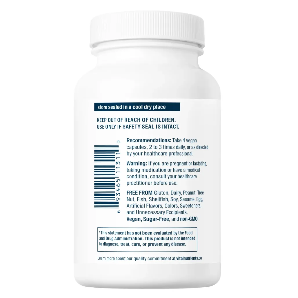 Benefits of Glutamine 3400mg - Vegetarian Capsules | Vital Nutrients | Supports the Growth of Muscle Mass
