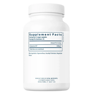 Ingredients of Glutamine 3400mg Dietary Supplement - L-Glutamine 3400mg Per Serving