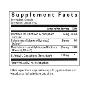 Glutathione with Cofactors