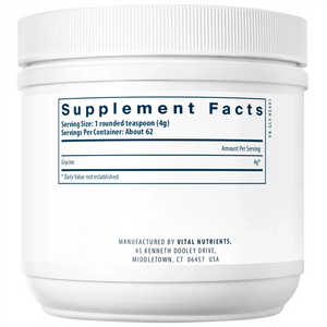 Ingredients of Glycine Powder Dietary Supplement - Glycine Powder 4000mg Per Serving
