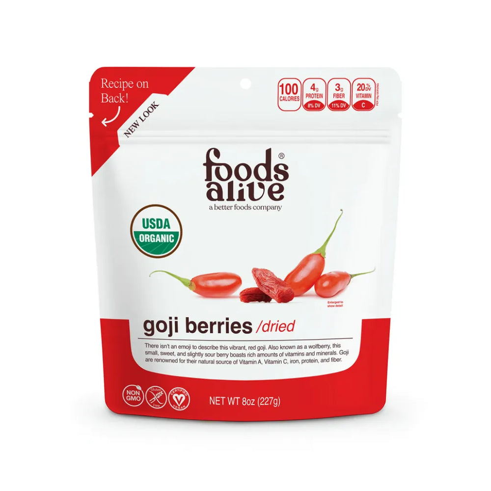 Goji Berries by Foods Alive at Nutriessential.com