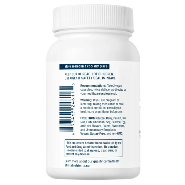 Benefits of Grape Seed Extract 100mg - 90 Vegetarian Capsules | Vital Nutrients | Supports Enzyme Systems