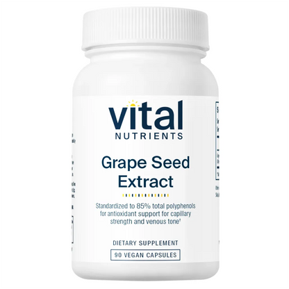Vital Nutrients Grape Seed Extract 100mg - Helps Maintain Capillary Strength and Integrity and Healthy Venous Tone