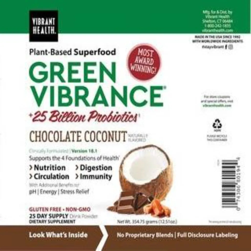 Green Vibrance Chocolate Coconut Vibrant Health