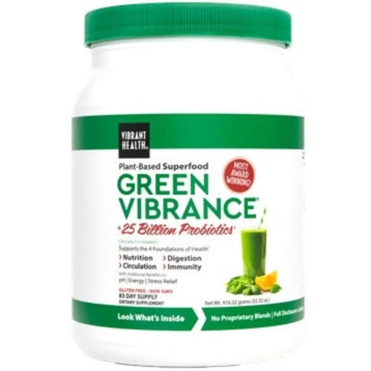 Vibrant Health Green Vibrance + 25 Billion Probiotics