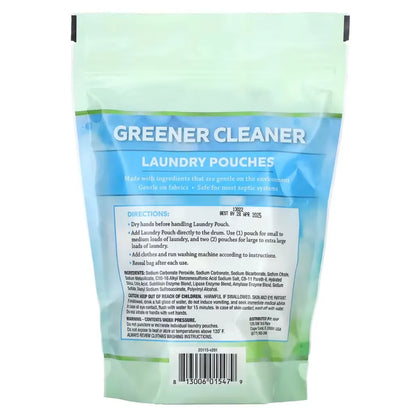 Greener Cleaner Laundry Pods - Dr. Mercola, 24 Pouches, Pre-measured and Concentrated