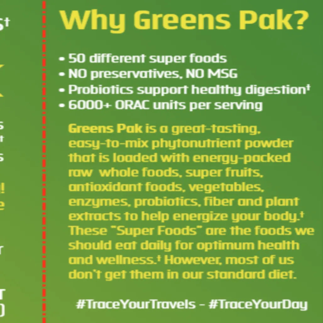 Greens Pak-Berry Trace Minerals Research