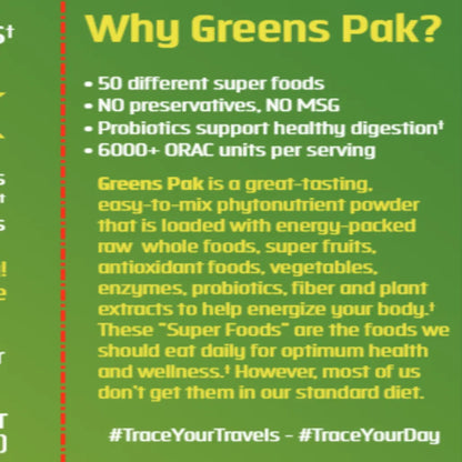 Greens Pak-Berry Trace Minerals Research