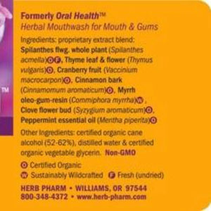 Gum Guardian Herb Pharm ingredients
