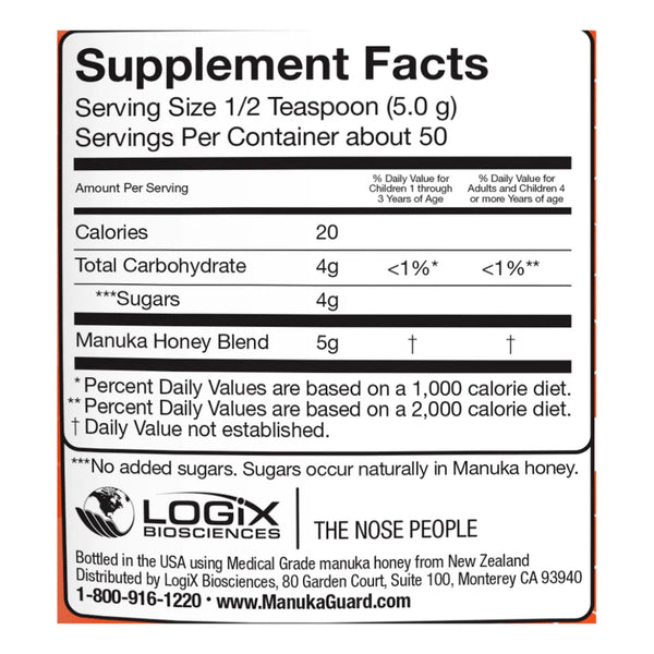 Gut Health Manuka Honey 12+ MGO 250 by ManukaGuard