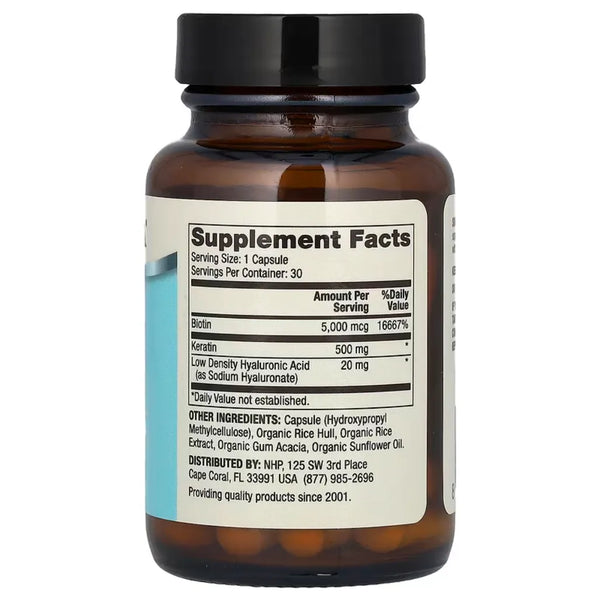 Hair, Skin and Nails by Dr. Mercola Contains Biotin, Keretin, & Hyaluronic Acid