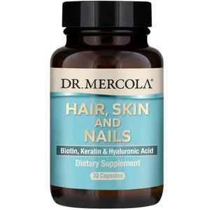 Hair, Skin and Nails by Dr. Mercola Contains Biotin, Keretin, & Hyaluronic Acid