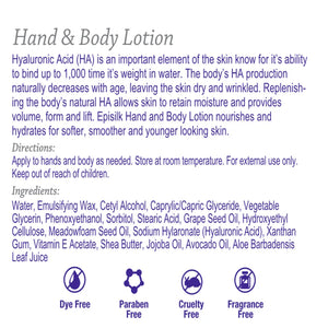 Hand & Body Lotion w/ HA Hyalogic