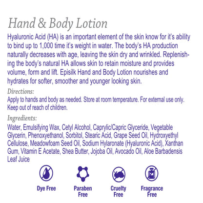 Hand & Body Lotion w/ HA Hyalogic