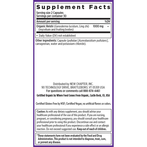 Benefits of LifeShield Reishi  - 60 Veg Caps| New Chapter | supports healthy aging