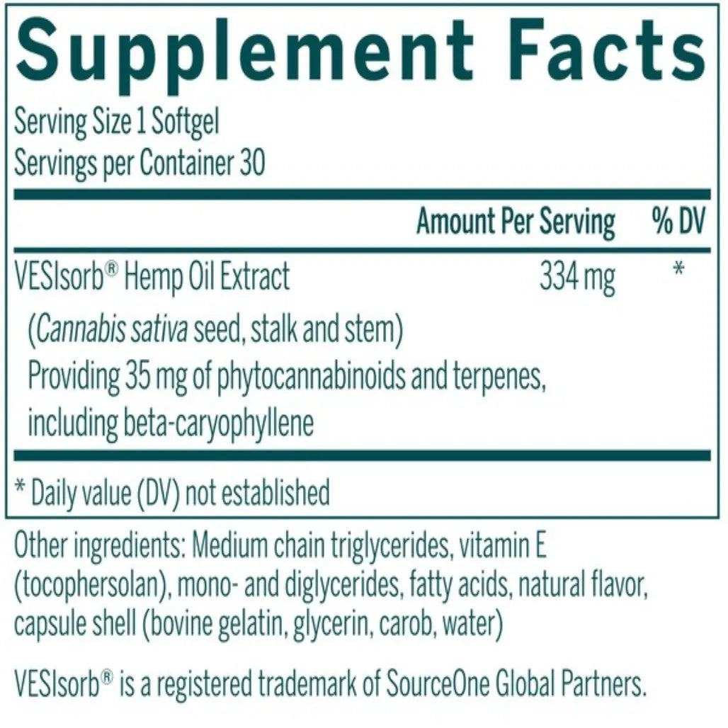 Hemp Extract w/VESIsorb Genestra