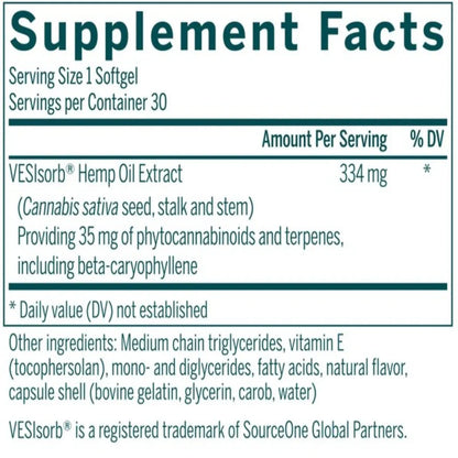 Hemp Extract w/VESIsorb Genestra