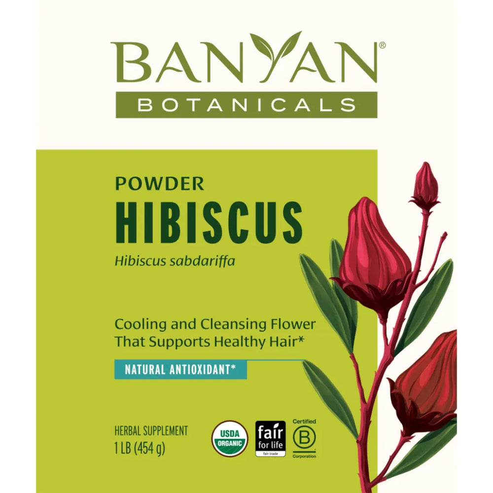 Hibiscus Powder Organic Banyan Botanicals