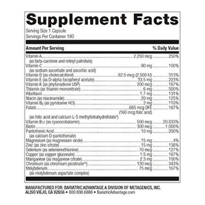 High ADEK Multi Capsule supplements facts