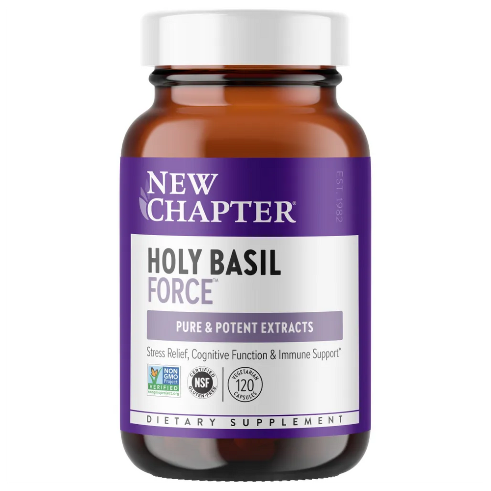 New Chapter Holy Basil Force - Supports immune system and aid's in attention & short term memory 