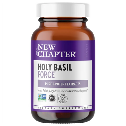 New Chapter Holy Basil Force - Supports immune system and aid's in attention & short term memory 