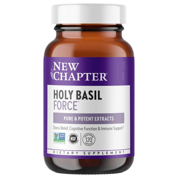 New Chapter Holy Basil Force - Supports immune system and aid's in attention & short term memory 
