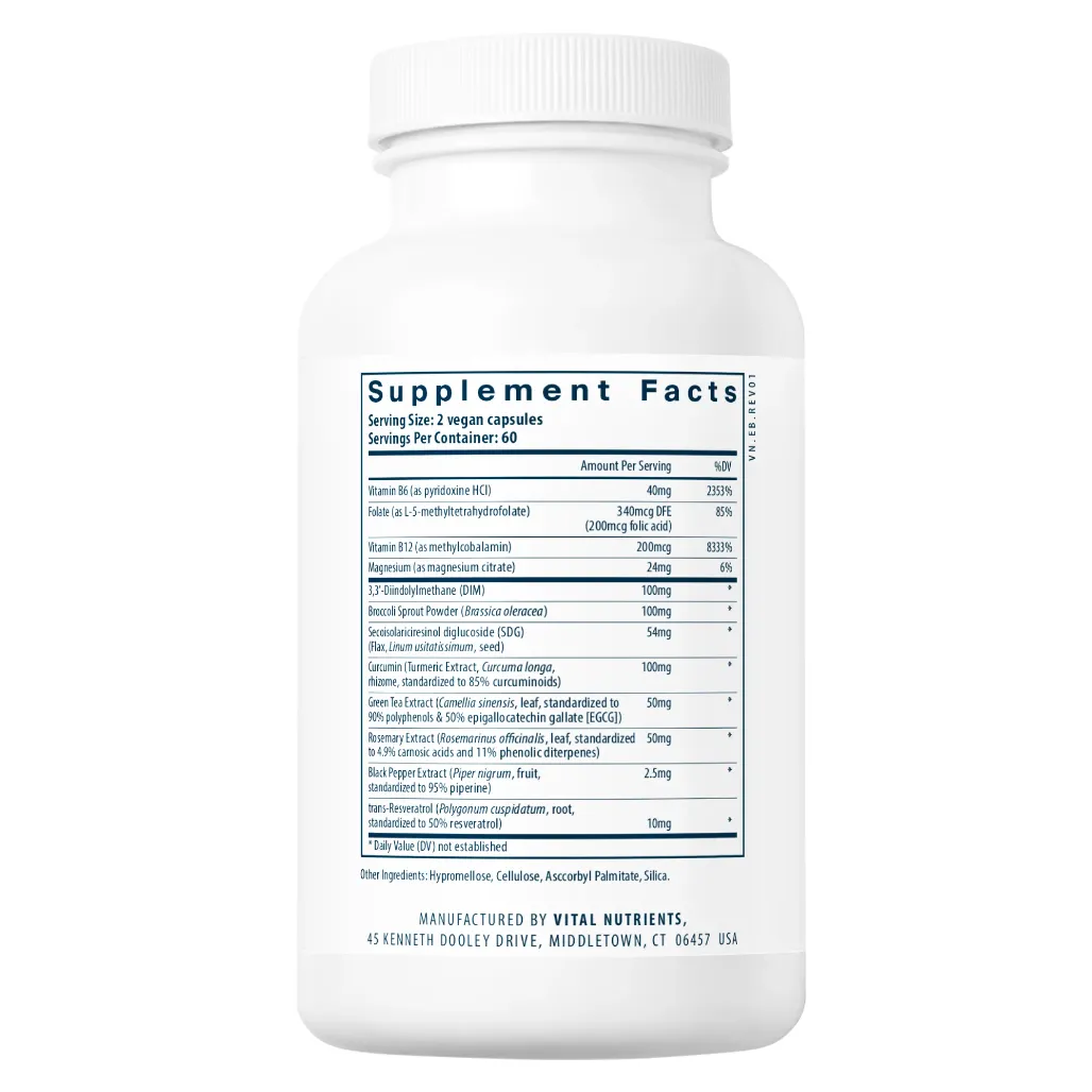 Ingredients of Hormone Balance Dietary Supplement - Vitamin B6, Folate, Vitamin B12